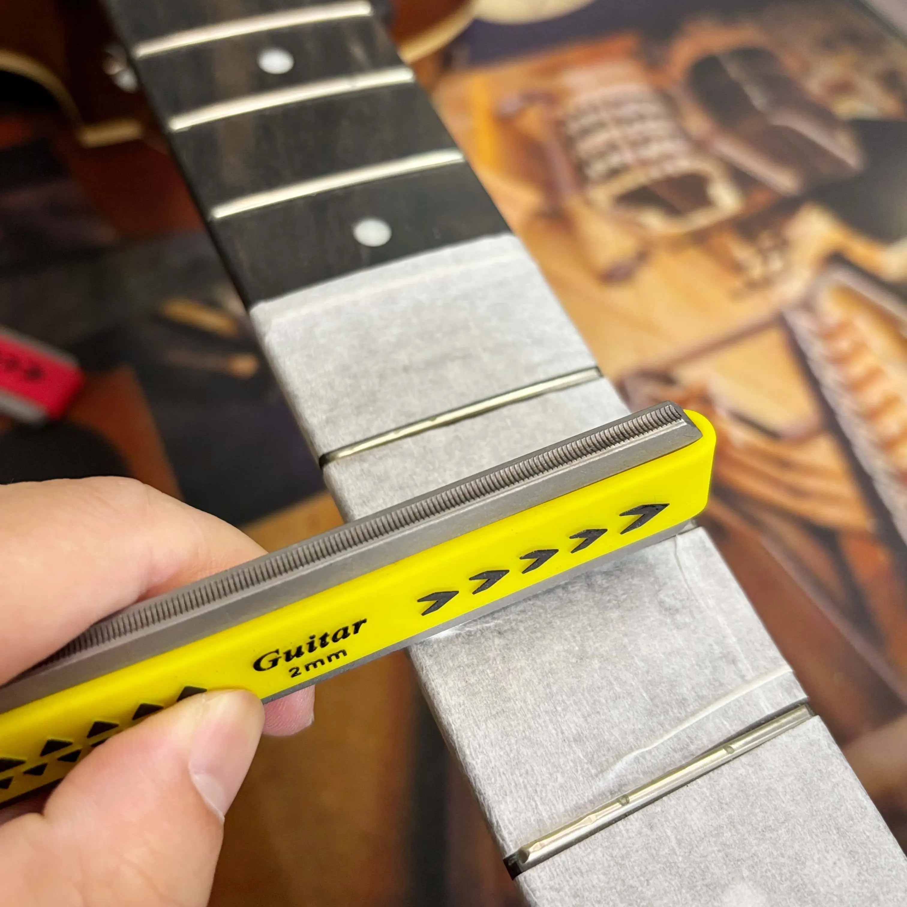 Musical Instrument Organ - Lima per corone tasti per chitarra