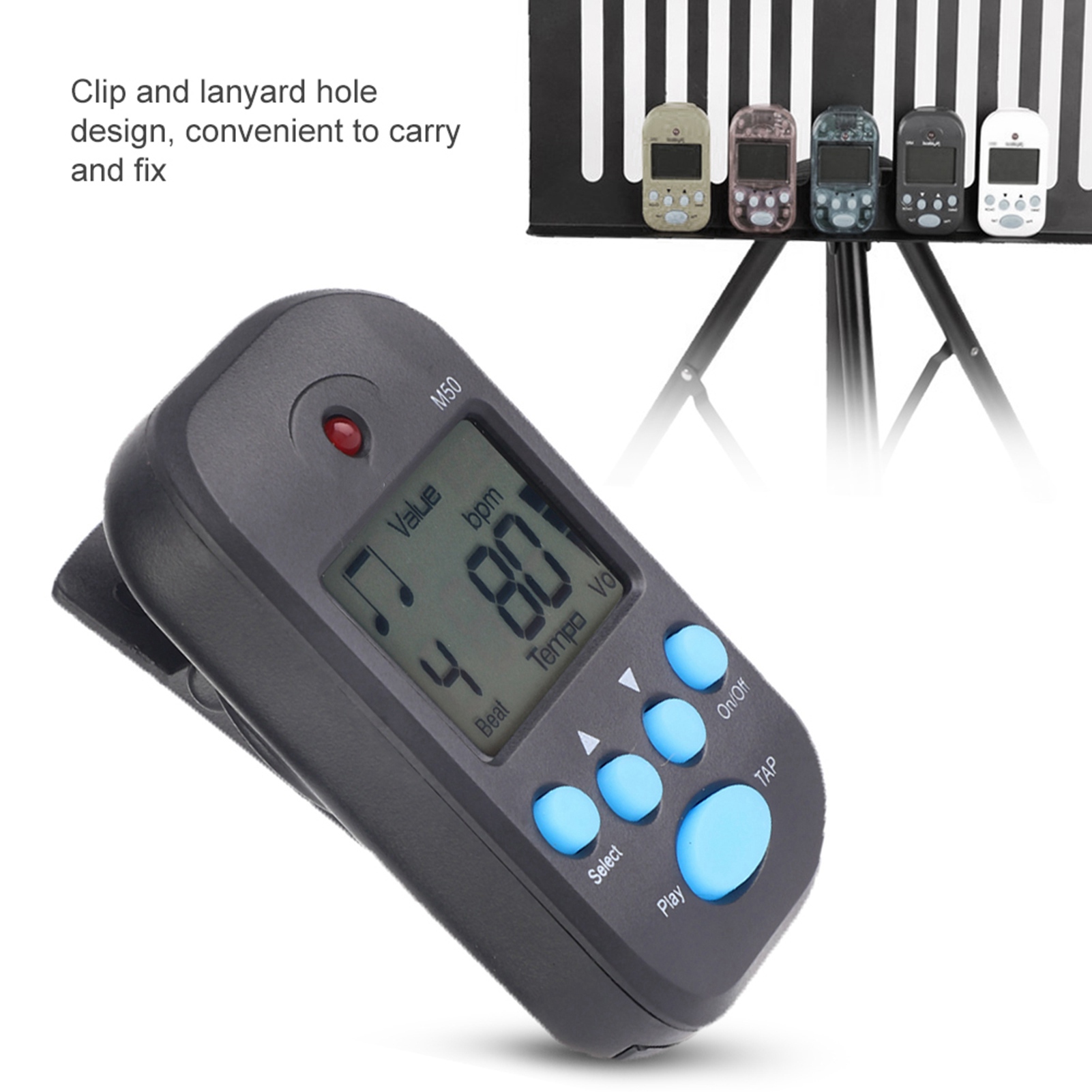 Violin Musical Instrument - Mini metronomo professionale clip-on LCD digitale