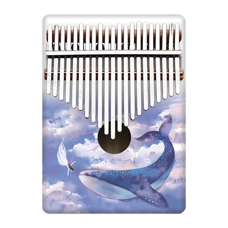 A Musical Instrument With Keys - Colorato 21 tasti Kalimba bambini Cartoon