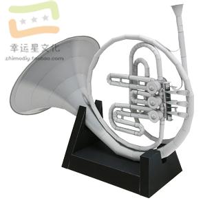 Musical Instrument Diy - Strumento musicale Corno Modello di carta