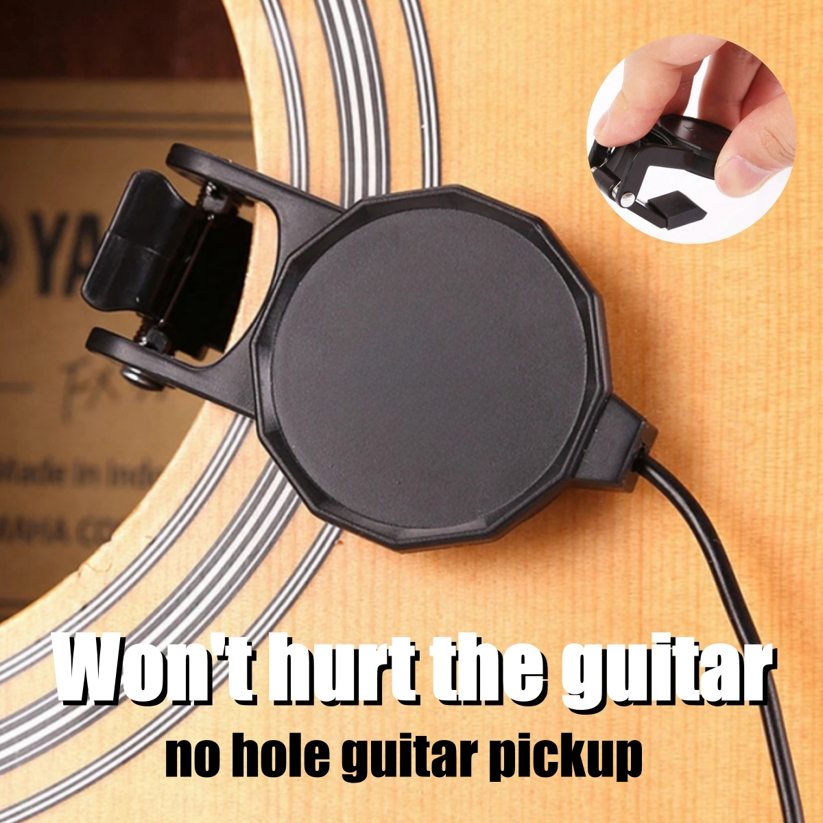 Musical Instrument Organ - Pickup jack audio con clip per