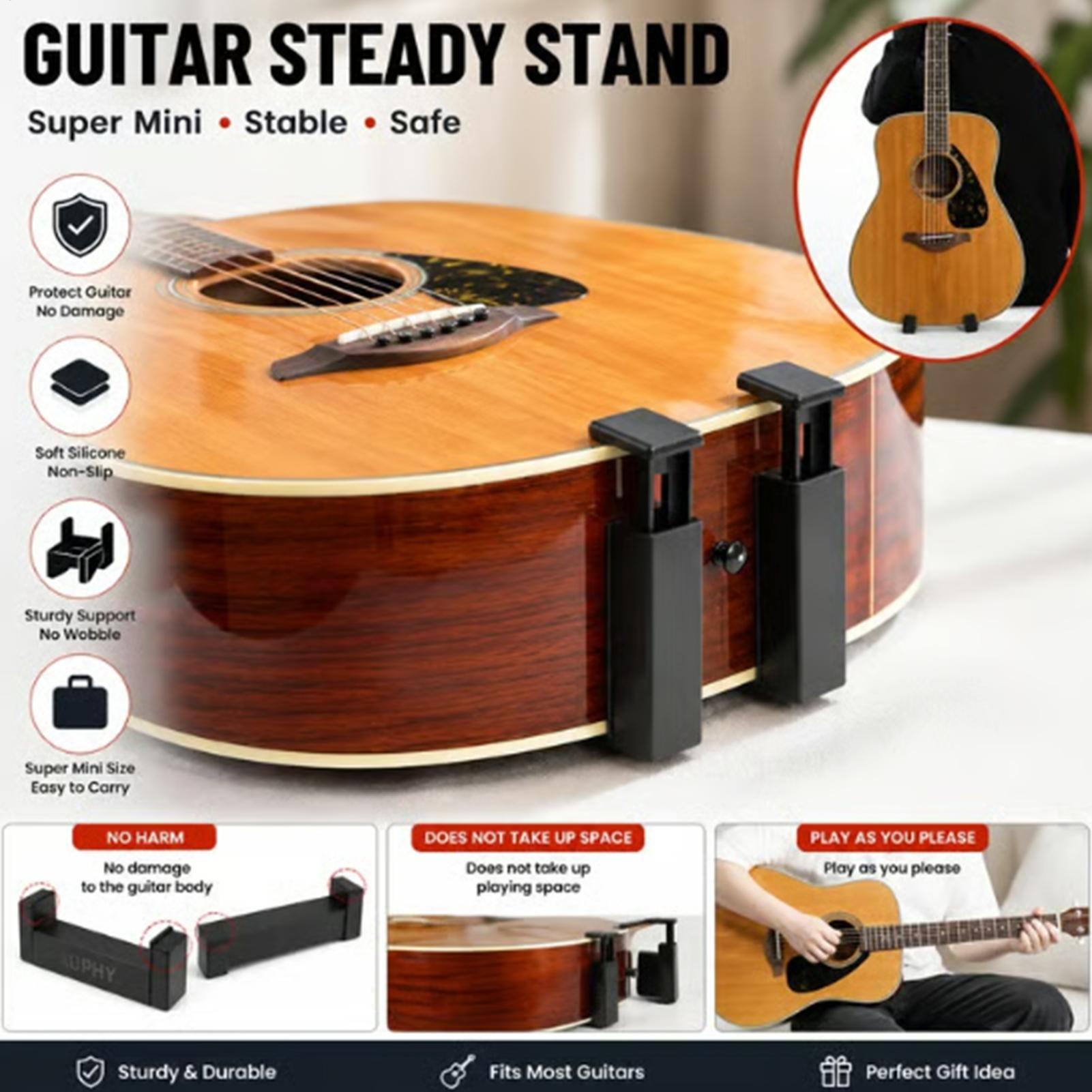 Musical Instrument Bass - Supporto da pavimento portatile per chitarra,