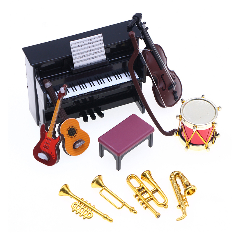 Musical Instrument Like Piano - Set di strumenti musicali in miniatura