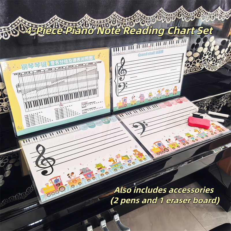 Musical Instrument Coloring Pages - Tastiera Pianoforte Note Pratica Foglio con