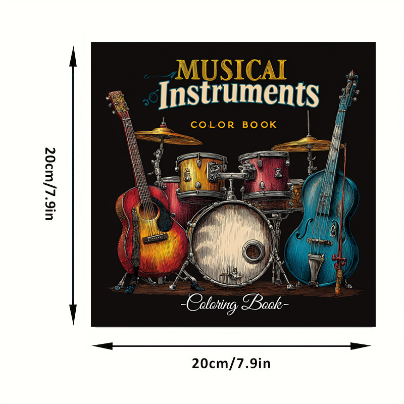 Libro da colorare per strument - Musical Instrument Coloring Pages recensione e prezzo