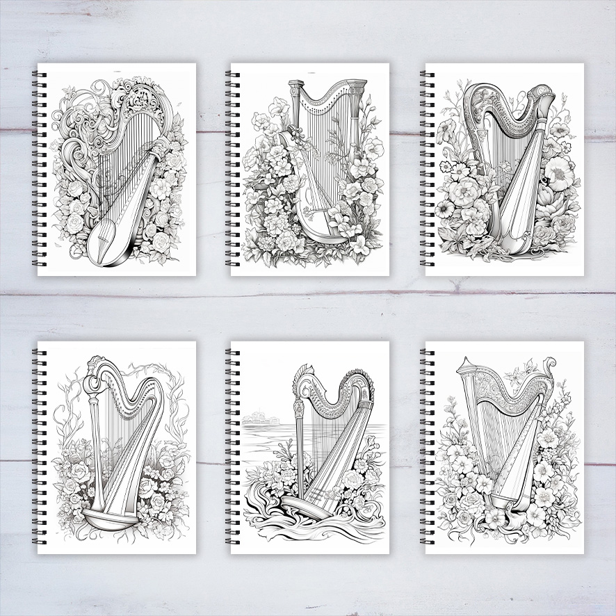 Libro da colorare per adulti c - Musical Instrument Coloring Pages recensione e prezzo