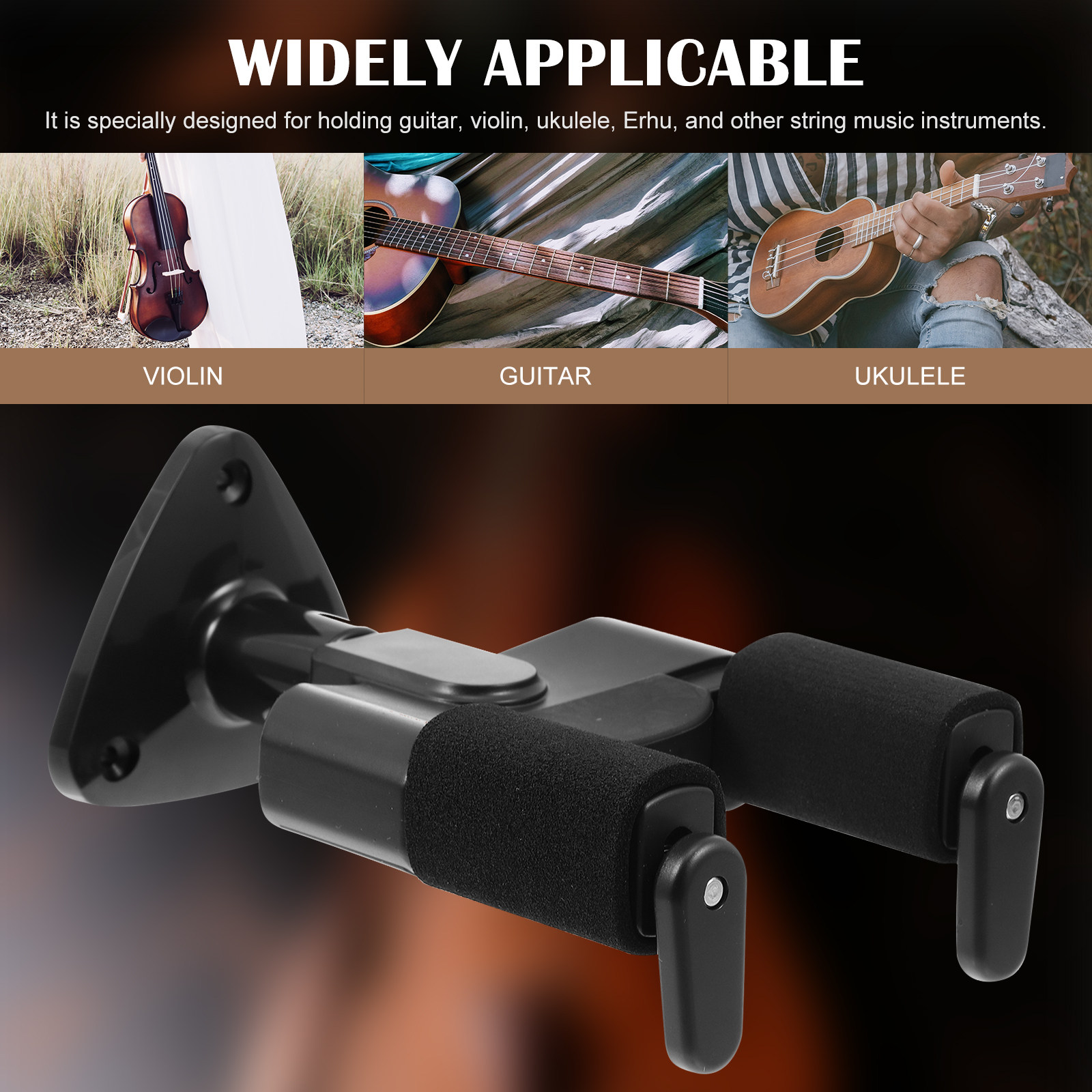 Set di 1 Supporto da Parete pe - Violin Musical Instrument recensione e prezzo